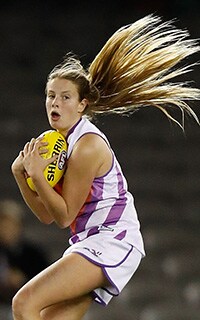 AFLW 2017 - U18 State of Origin MELBOURNE, AUSTRALIA - SEPTEMBER 2: Rosie Deegan of the Allies in action during the 2017 AFLW Under 18 State of Origin match between Victoria and the Allies at Etihad Stadium on September 2, 2017 in Melbourne, Australia. (Photo by Michael Willson/AFL Media)